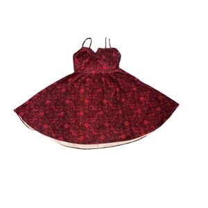 Stop staring! Alivia Estrada women’s red & black pin up dress